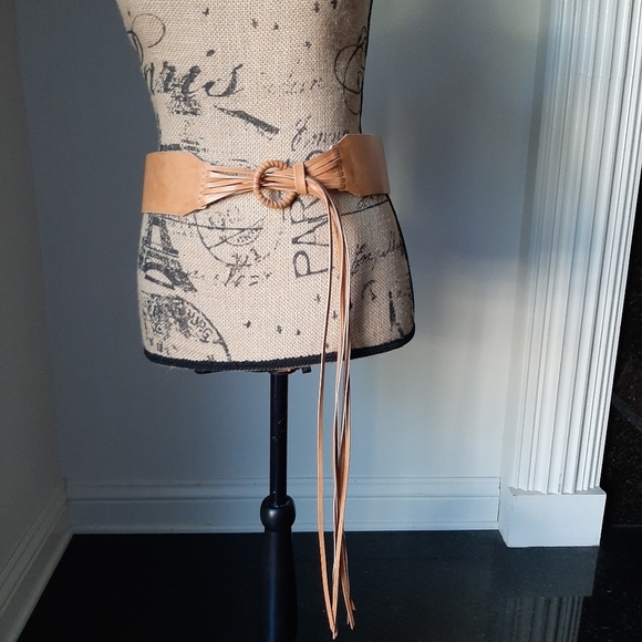 HAYDEN MICHAEL BOHO EMBROIDERED TASSEL BELT - Picture 1 of 13